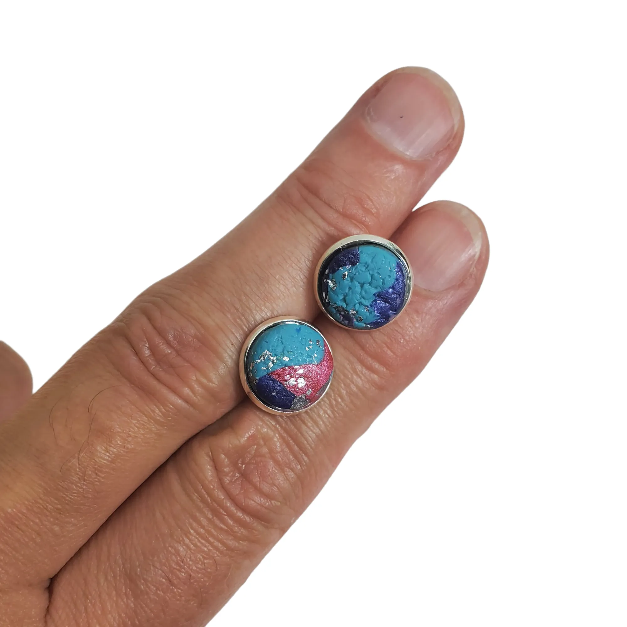 12mm Very Peri Stud Post Earrings - Beautiful and Versatile