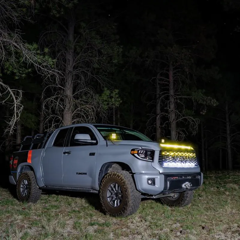 '14-21 TOYOTA TUNDRA SDHQ BUILT HOOD SCOOP LED LIGHT BAR MOUNT