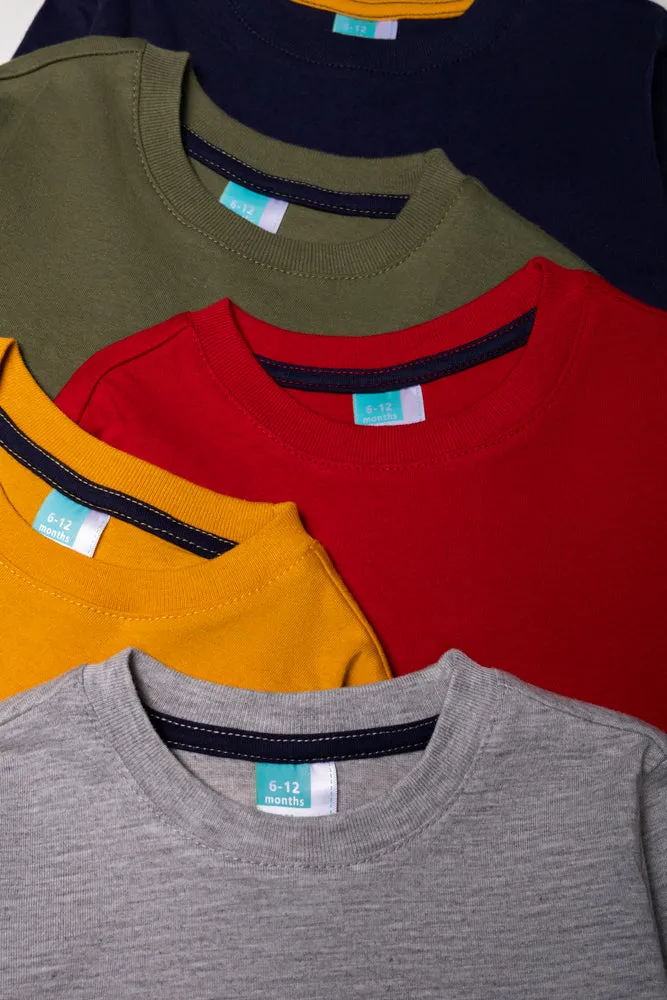 5 Pack T-Shirts Multi