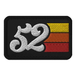 52 - 1952 Retro Groovy Birthday Year Embroidered patches