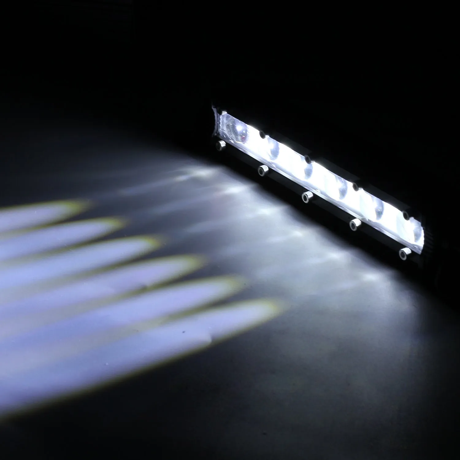 7"" 120W LED Work Light Bar Spot Beams 6000K Super Bright Headlight Driving Light black