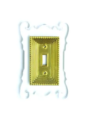 Acrylic   Brass | Rococo Style, Clear