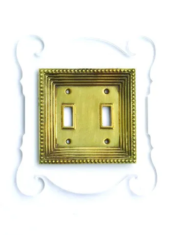 Acrylic   Brass | Rococo Style, Clear