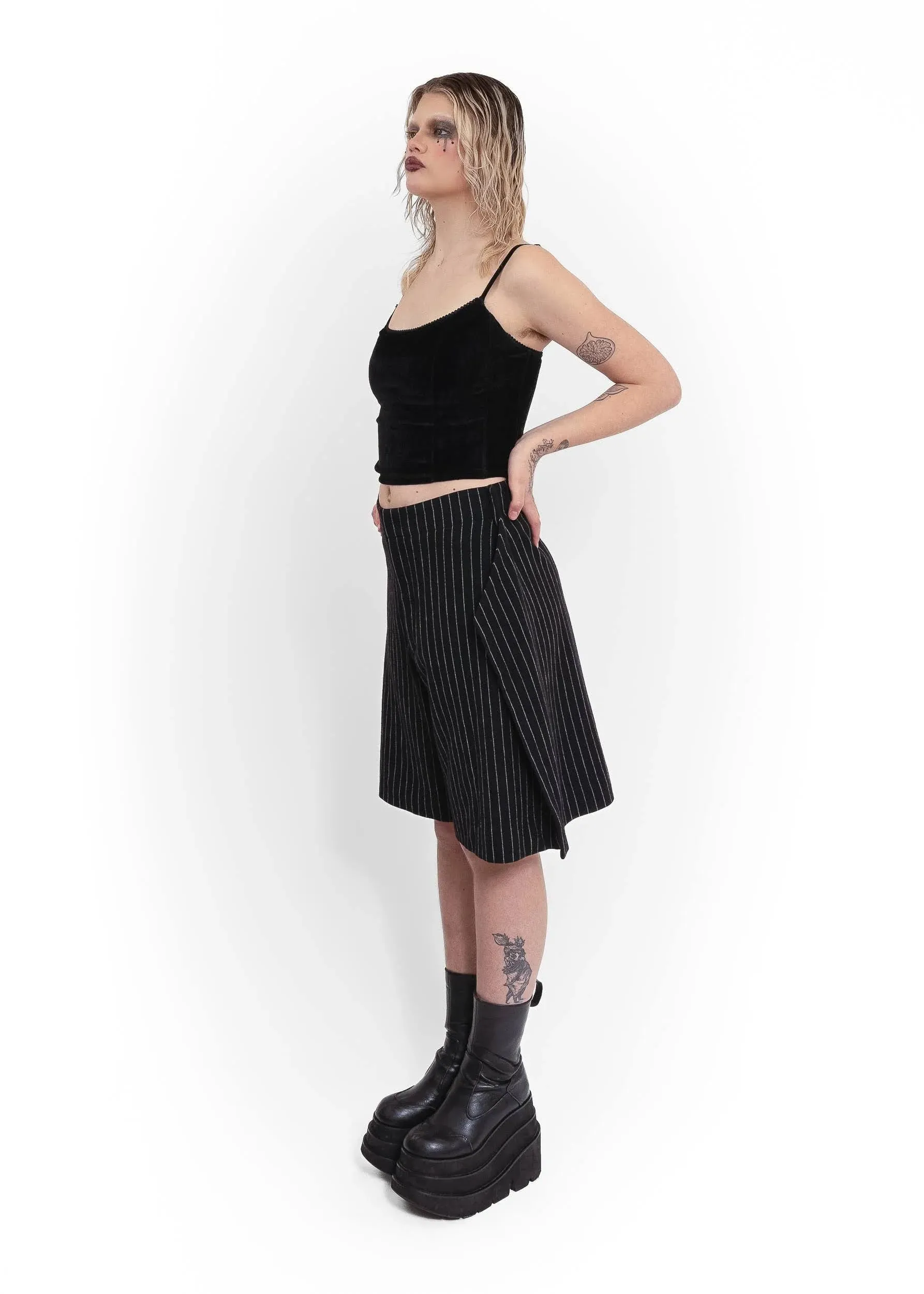 AD2012 structured wool shorts