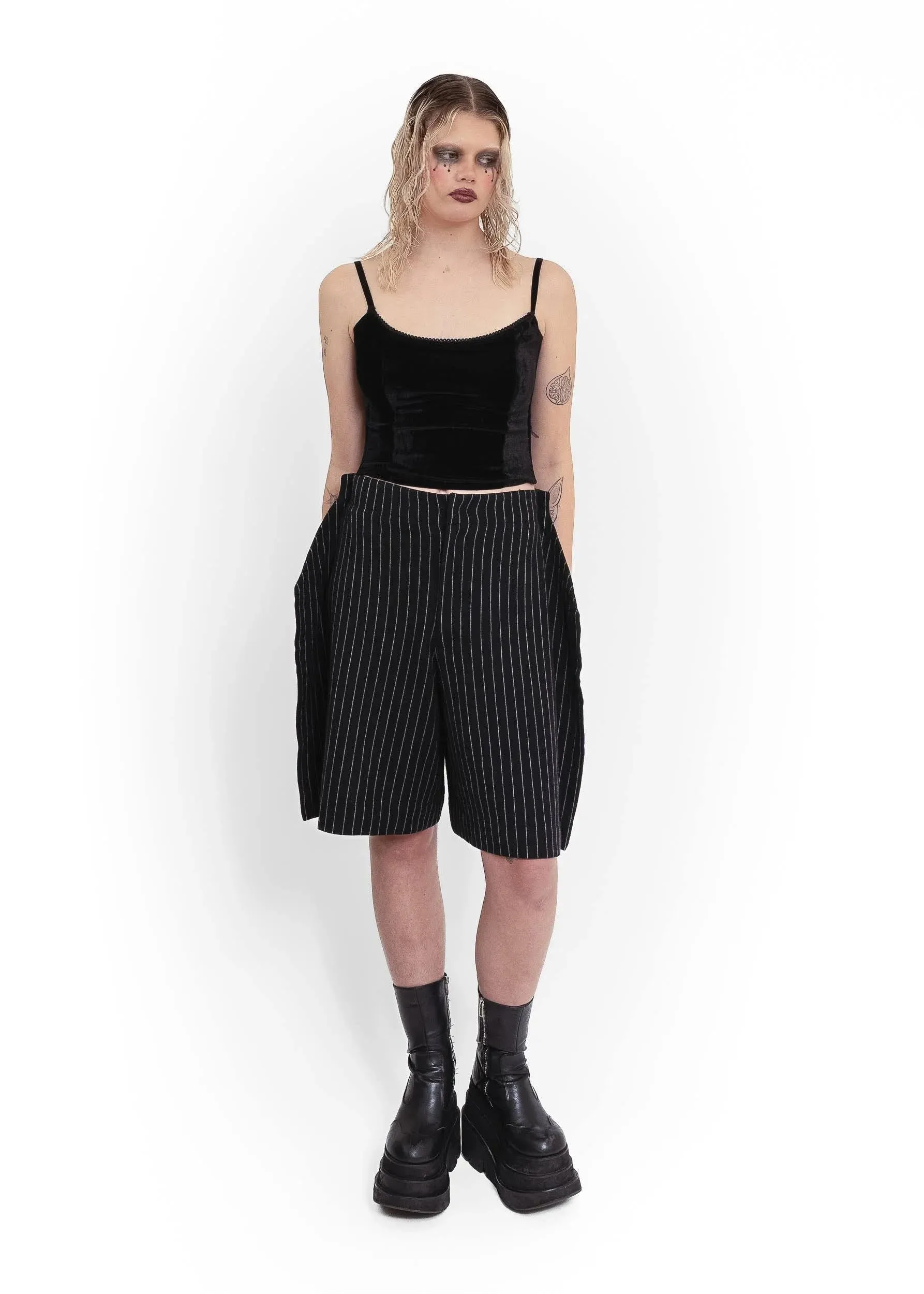AD2012 structured wool shorts
