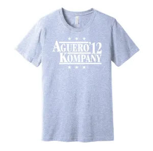Aguero & Kompany '12 - Manchester Football Legends Political Campaign Parody T-Shirt - Hyper Than Hype Shirts