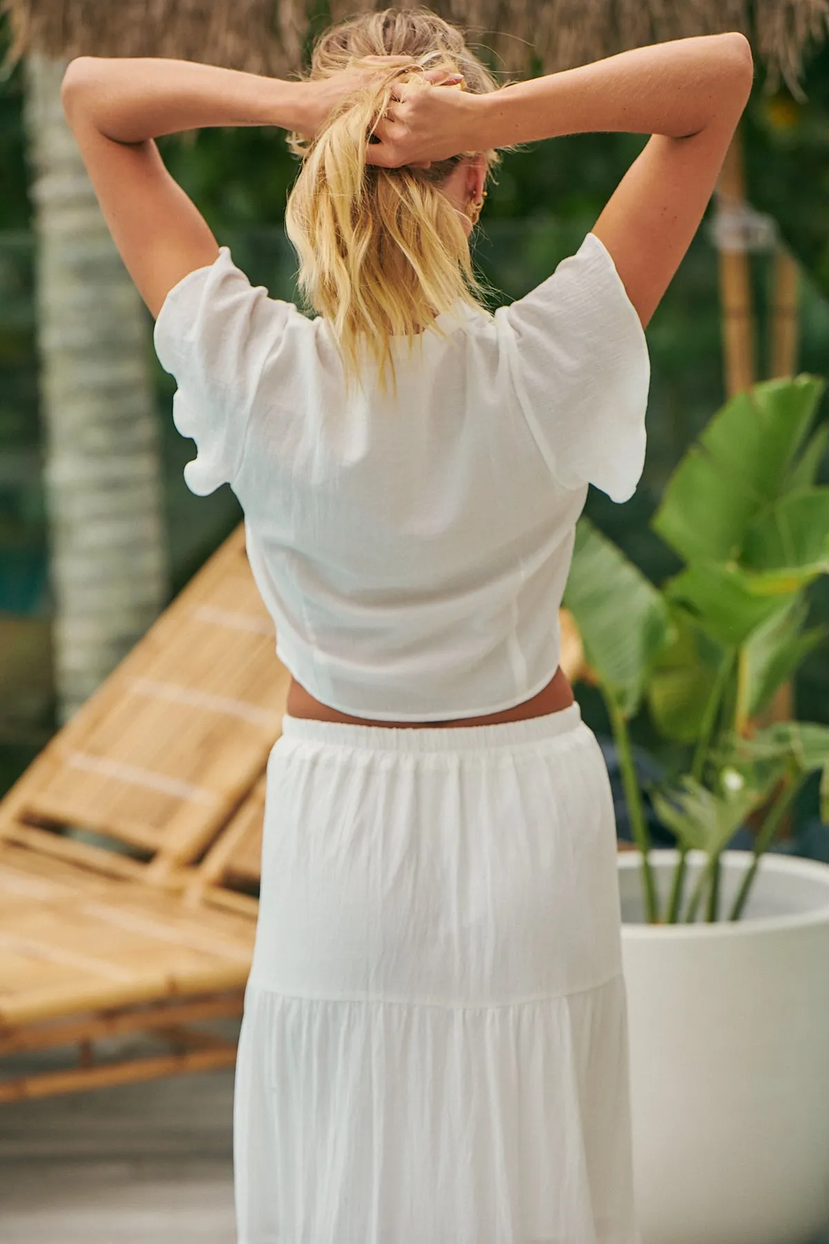 Alana Top  - Sweet Pea White Embroidery