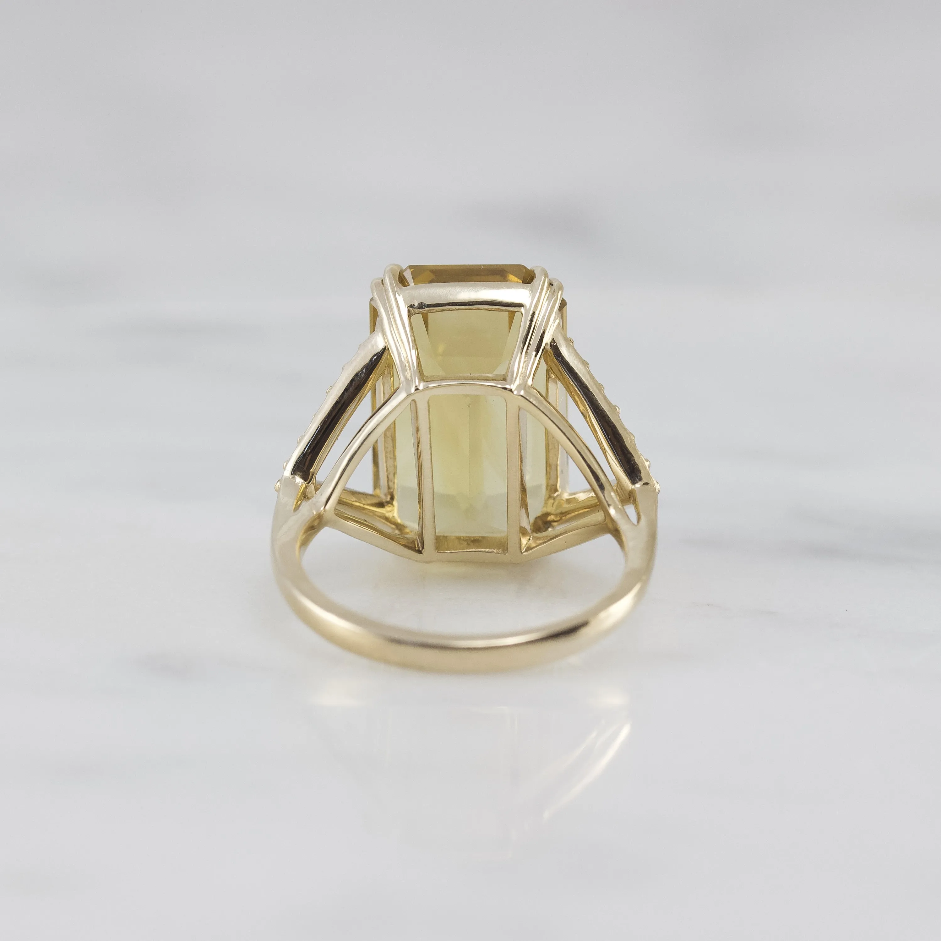 Alba Ring with Citrine & Diamonds