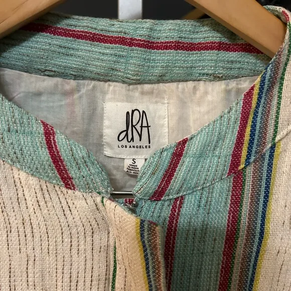 Anthropologie dRA Los Angeles Viola striped jacket size small