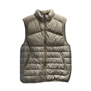 ANYCHIC Puffer Vest Khaki Sleeveless Down Ultra Light Winter Waistcoat