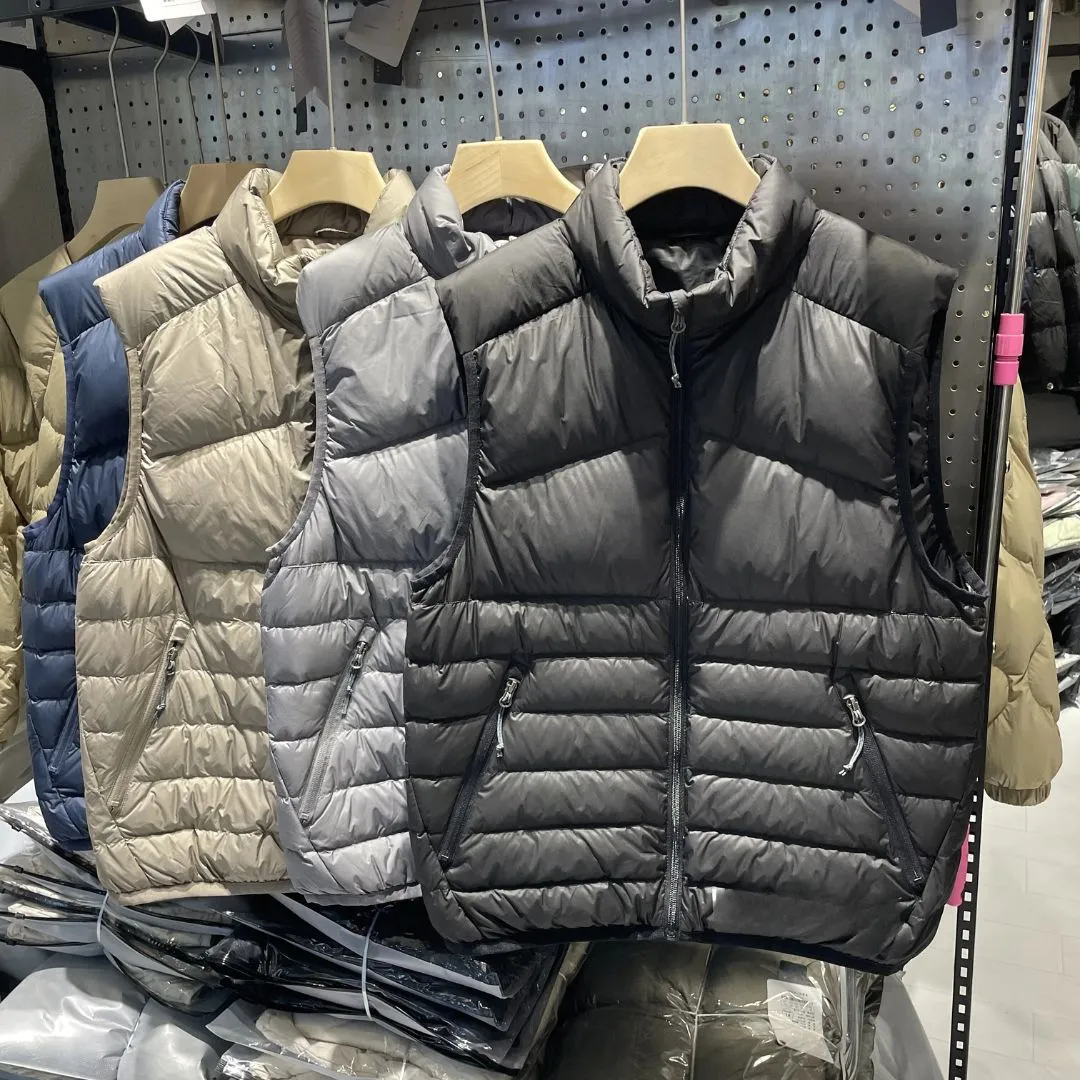ANYCHIC Puffer Vest Khaki Sleeveless Down Ultra Light Winter Waistcoat