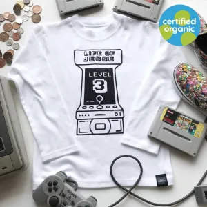 Arcade Birthday Kids Organic T-Shirt
