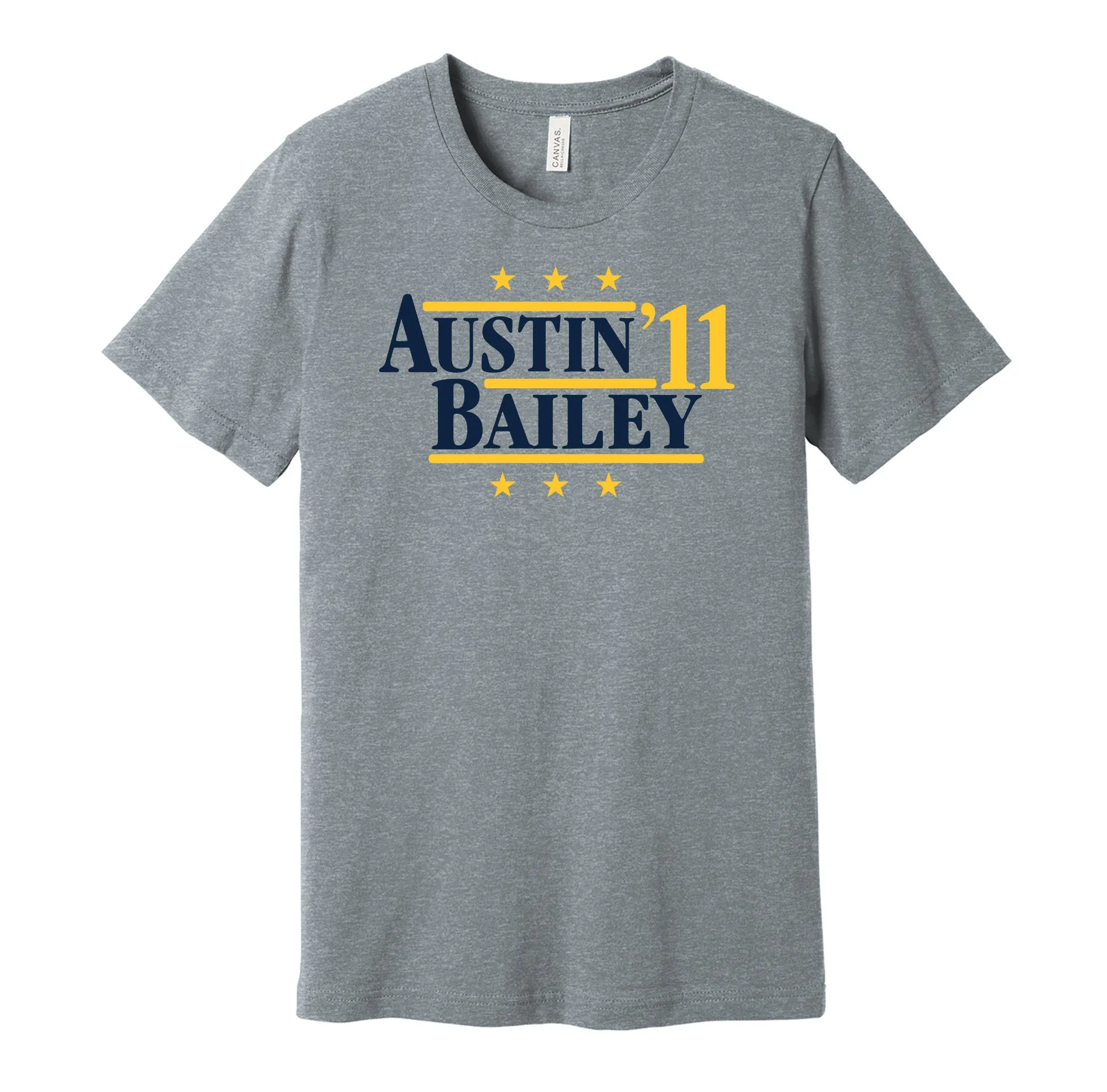 Austin & Bailey '11 - West Virginia Football Political Campaign Parody T-Shirt - Hyper Than Hype Shirts