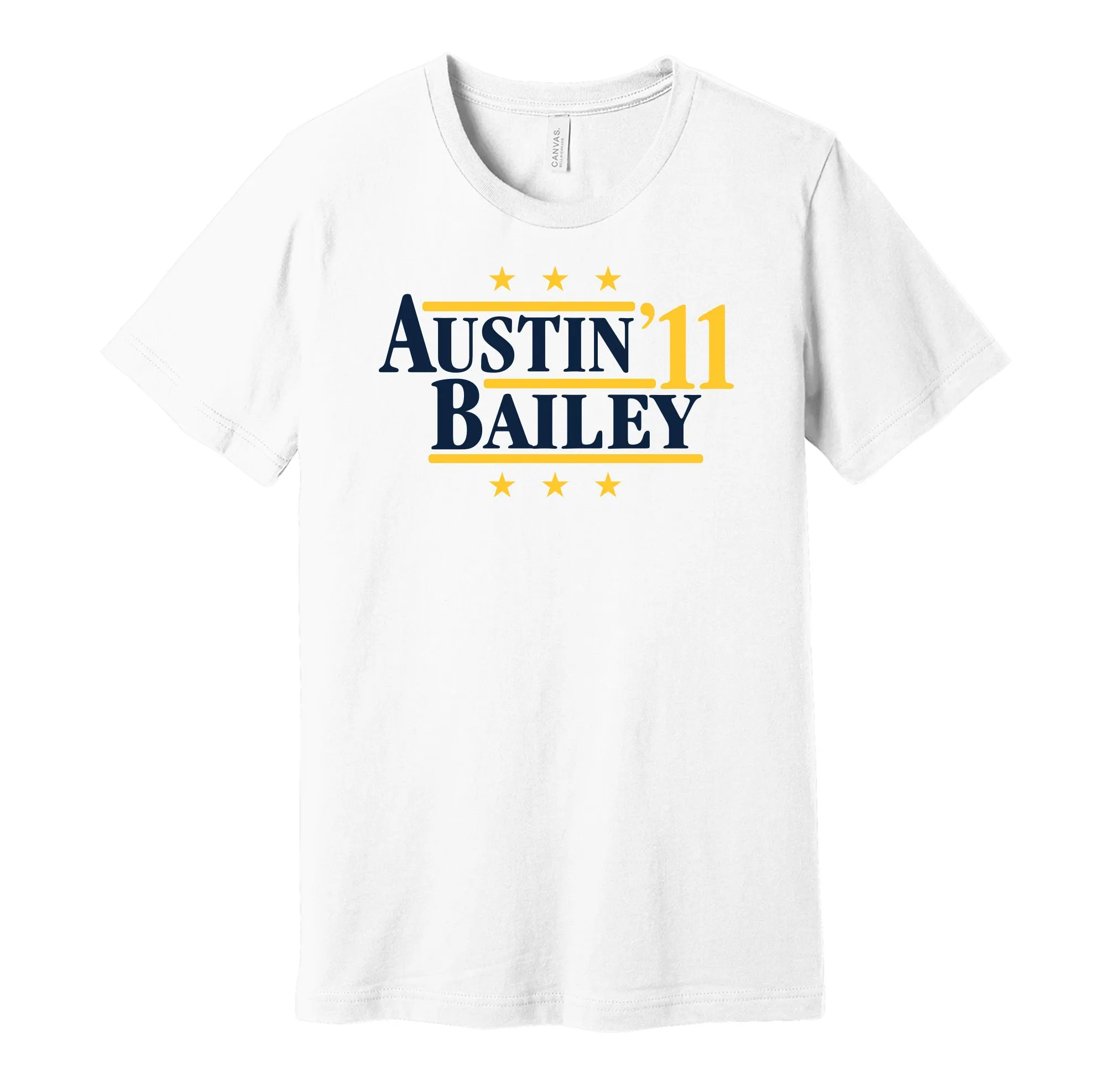 Austin & Bailey '11 - West Virginia Football Political Campaign Parody T-Shirt - Hyper Than Hype Shirts