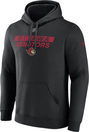 Authentic Pro '24 Senators Black PO Hoody (Fanatics)