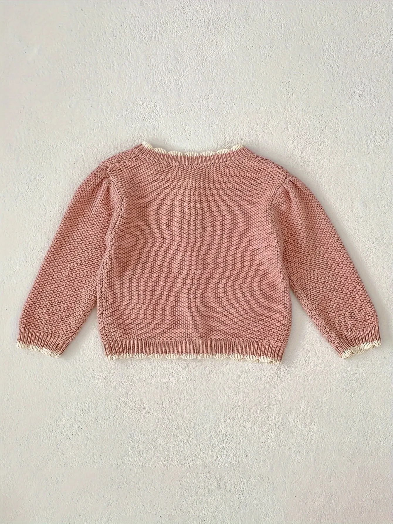 Autumn Cardigan Contrast Color Fashion Versatile Knitted Sweet Coat