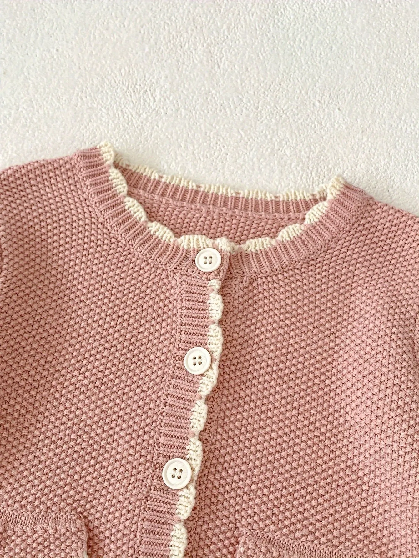 Autumn Cardigan Contrast Color Fashion Versatile Knitted Sweet Coat