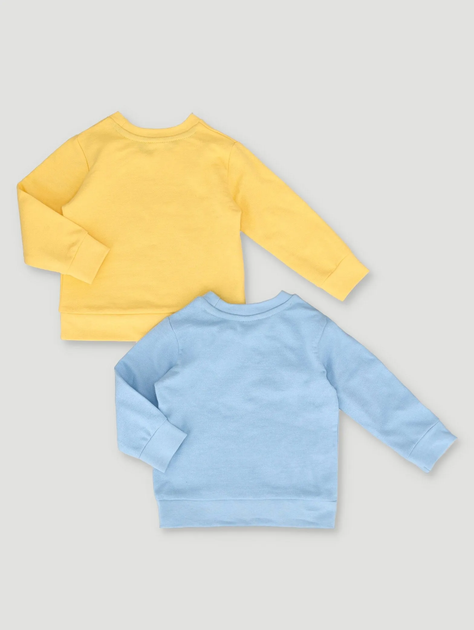 Baby Boys 2 Pack Sweat Top Crunch Time - Light Blue