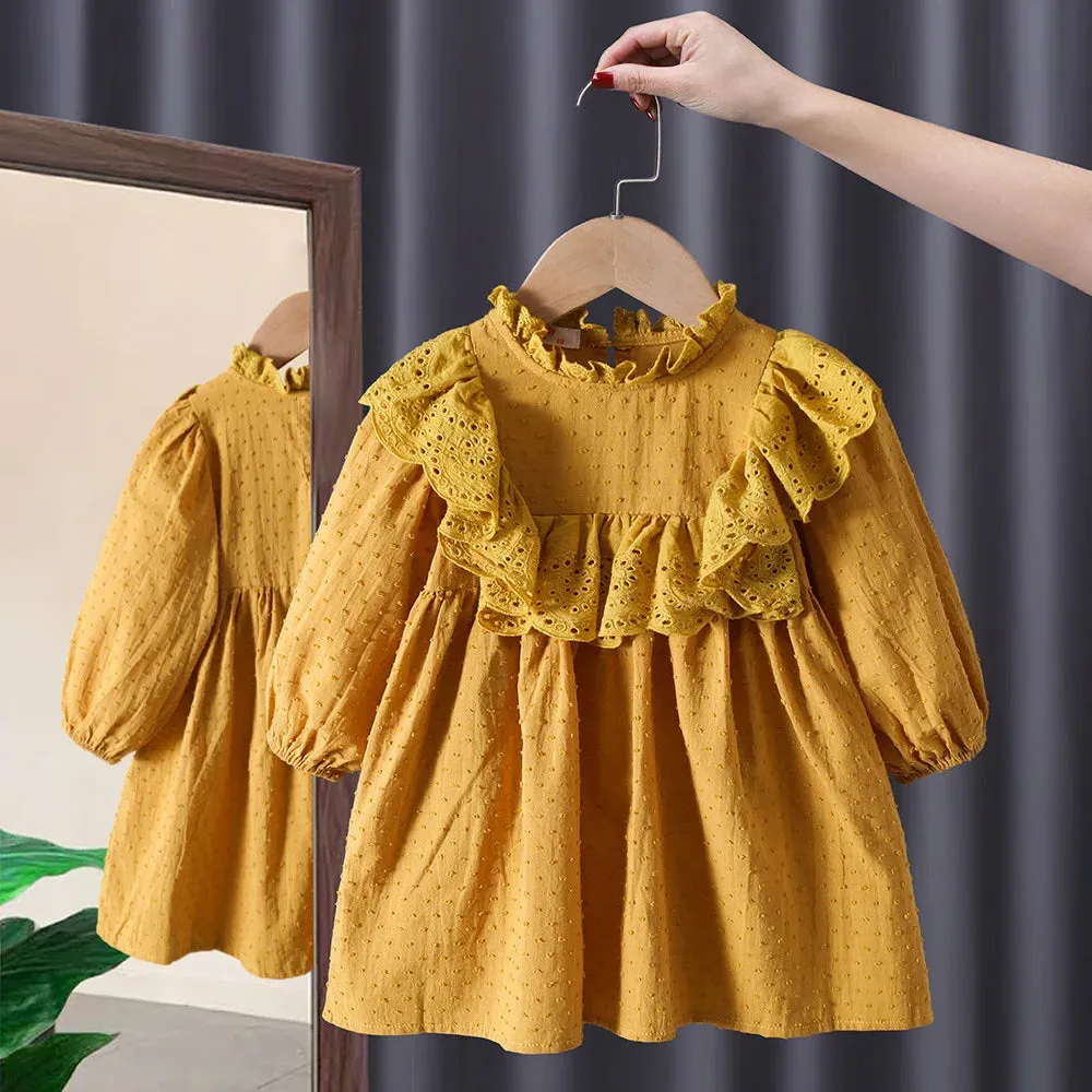 Baby Girls Dress - Casual Pink Princess Dress