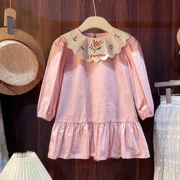 Baby Girls Dress - Casual Pink Princess Dress