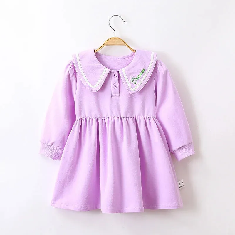 Baby Girls Dress - Casual Pink Princess Dress