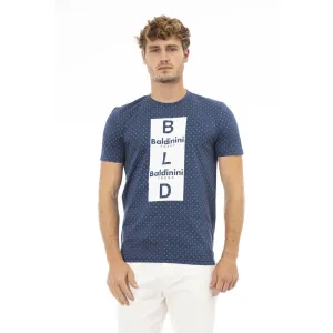 Baldinini Trend Blue Cotton Men's T-Shirt