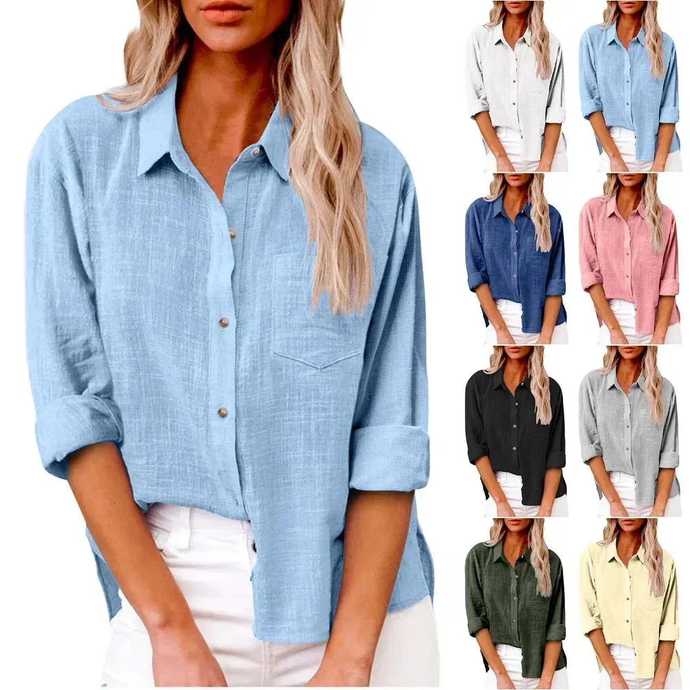 Beatrice – Cotton Linen Everyday Shirt