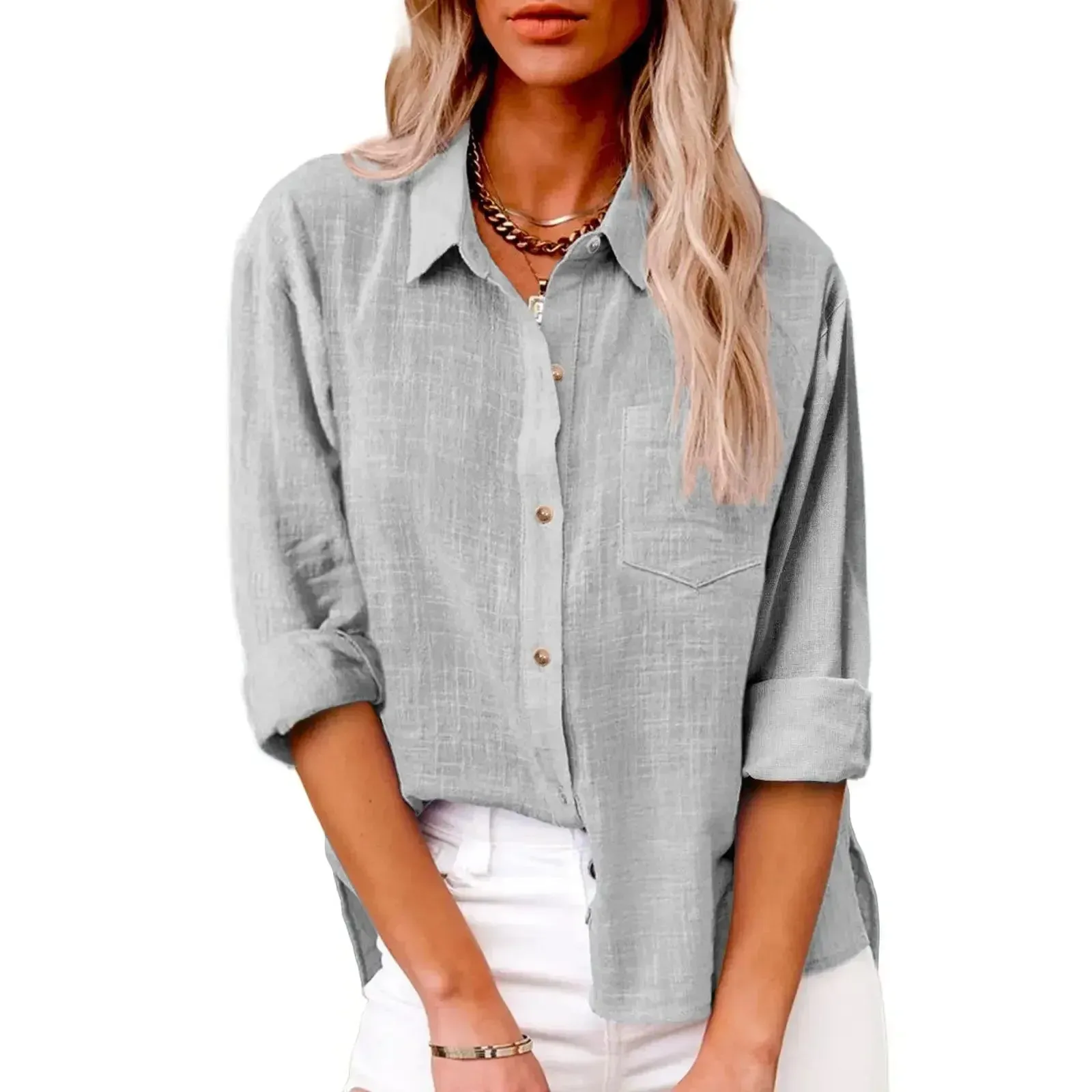 Beatrice – Cotton Linen Everyday Shirt