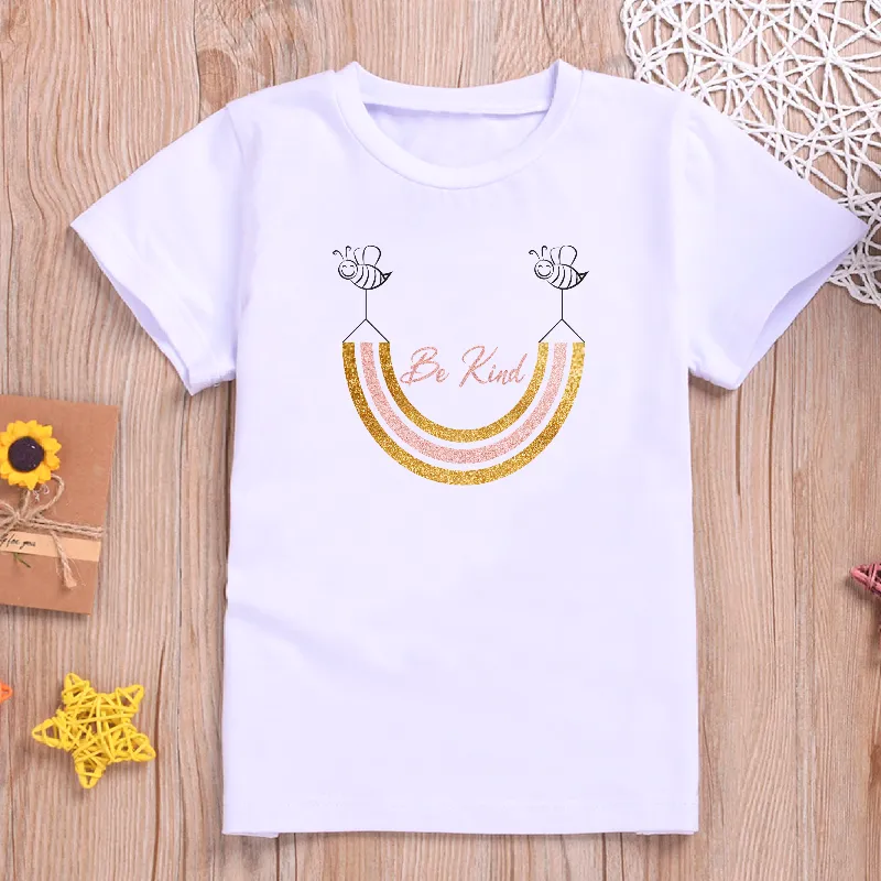 Bee Kind Rainbow Kid's T-shirt