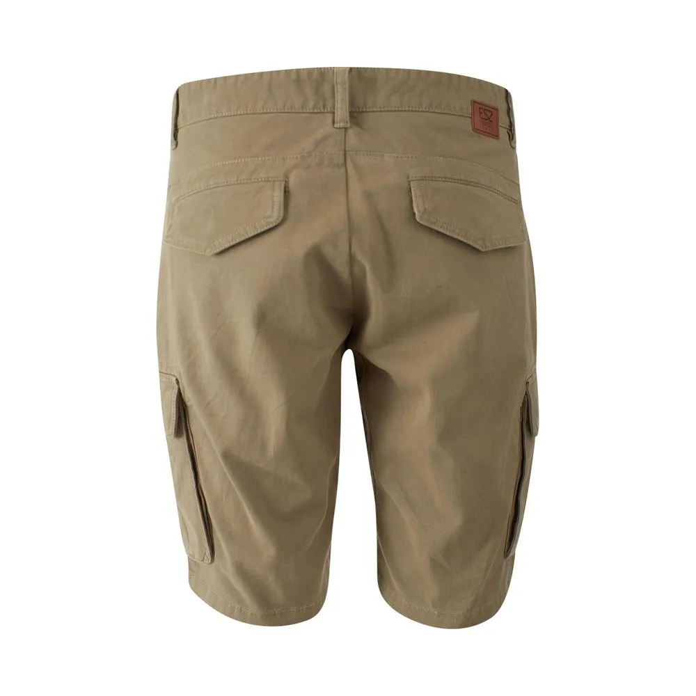 Beige Cotton Men's Bermuda Short
