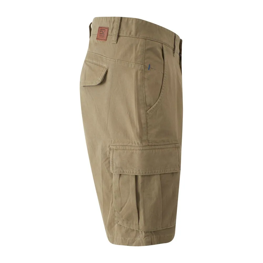 Beige Cotton Men's Bermuda Short