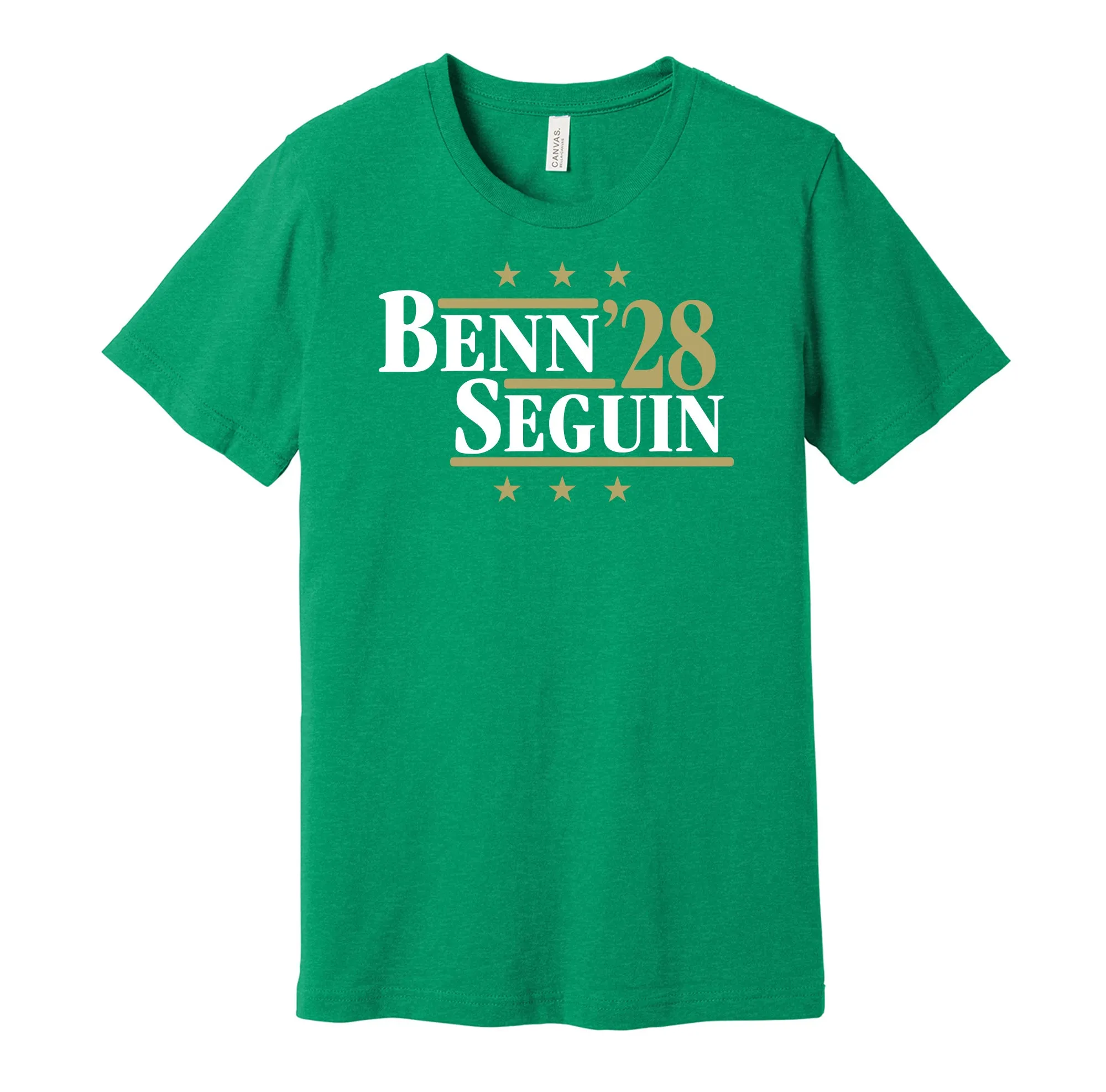 Benn & Seguin '28 - Dallas Texas Political Campaign Parody T-Shirt - Hyper Than Hype Shirts