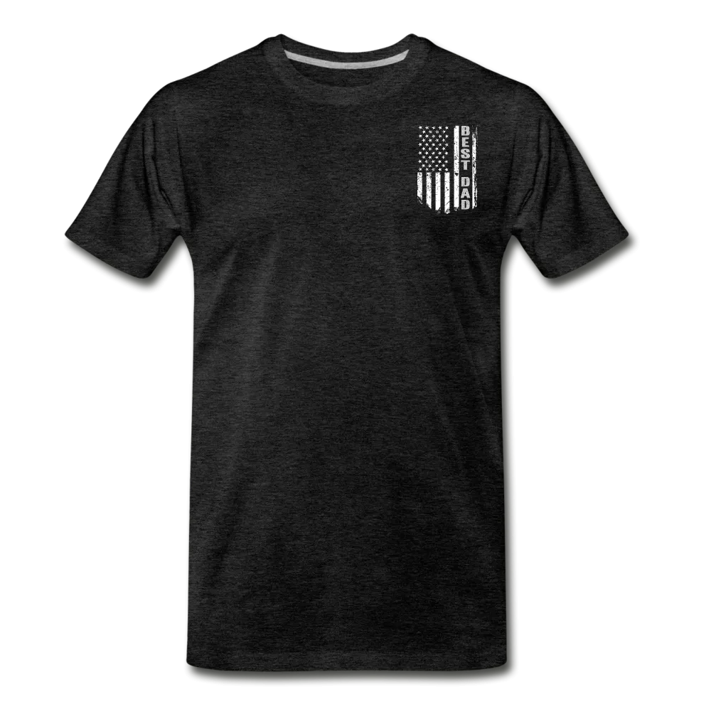 Best Dad American Flag Men's Premium T-Shirt