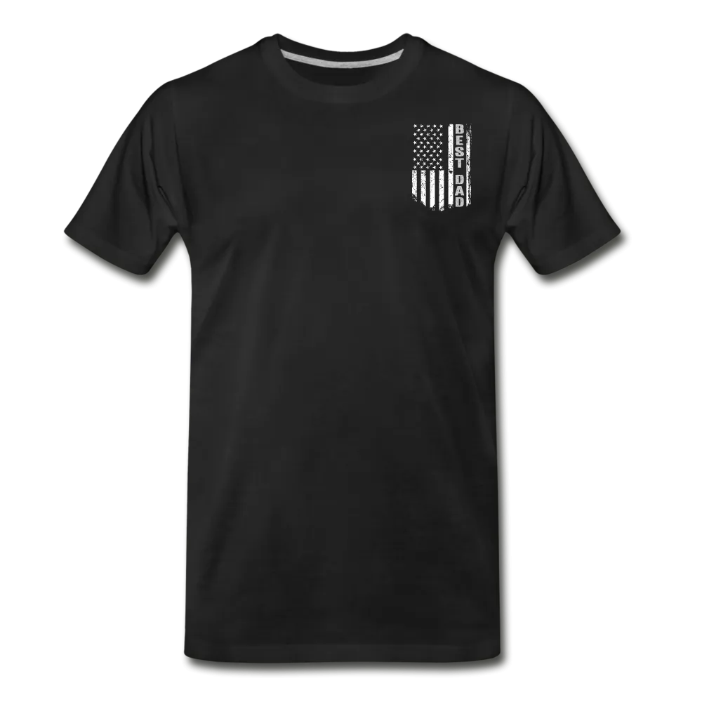 Best Dad American Flag Men's Premium T-Shirt