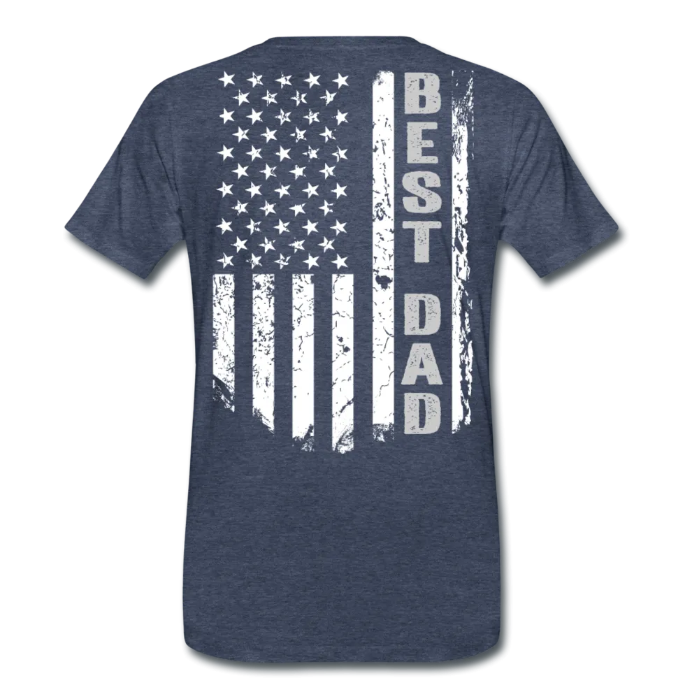 Best Dad American Flag Men's Premium T-Shirt