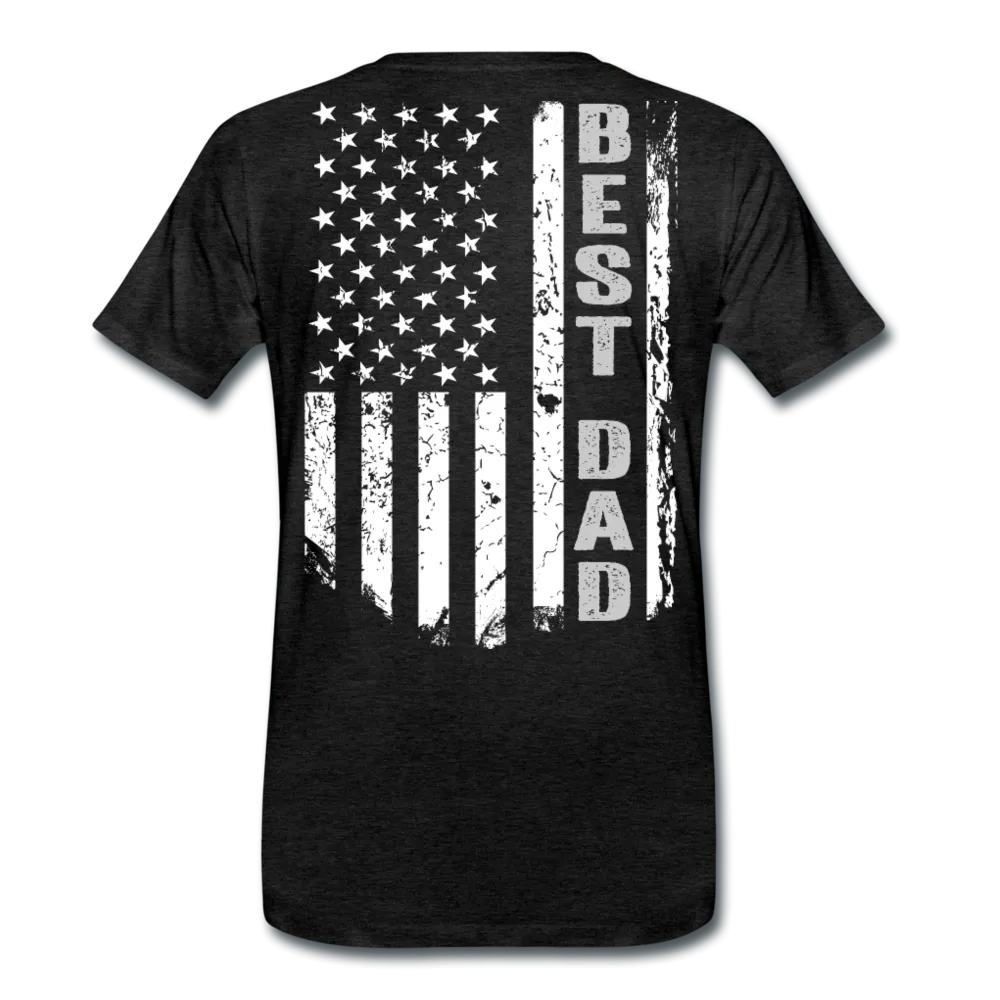 Best Dad American Flag Men's Premium T-Shirt