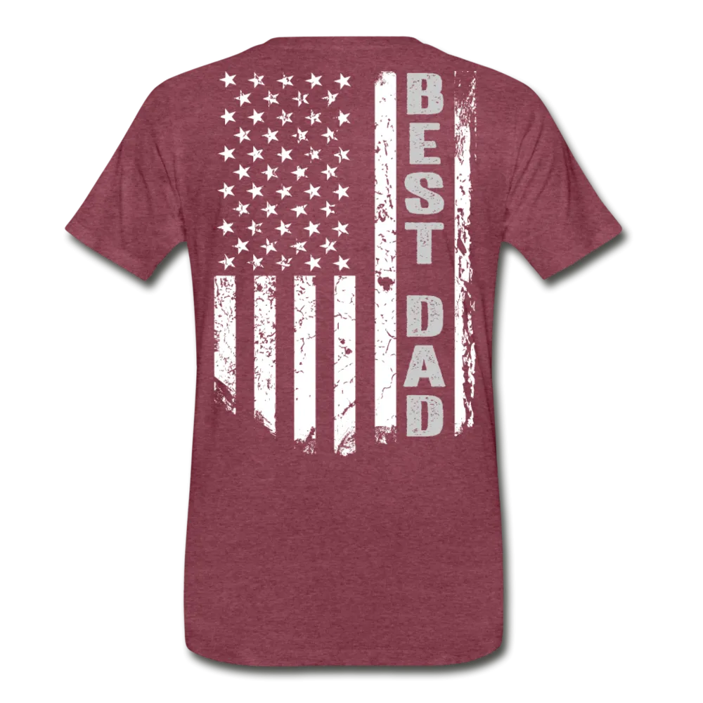 Best Dad American Flag Men's Premium T-Shirt