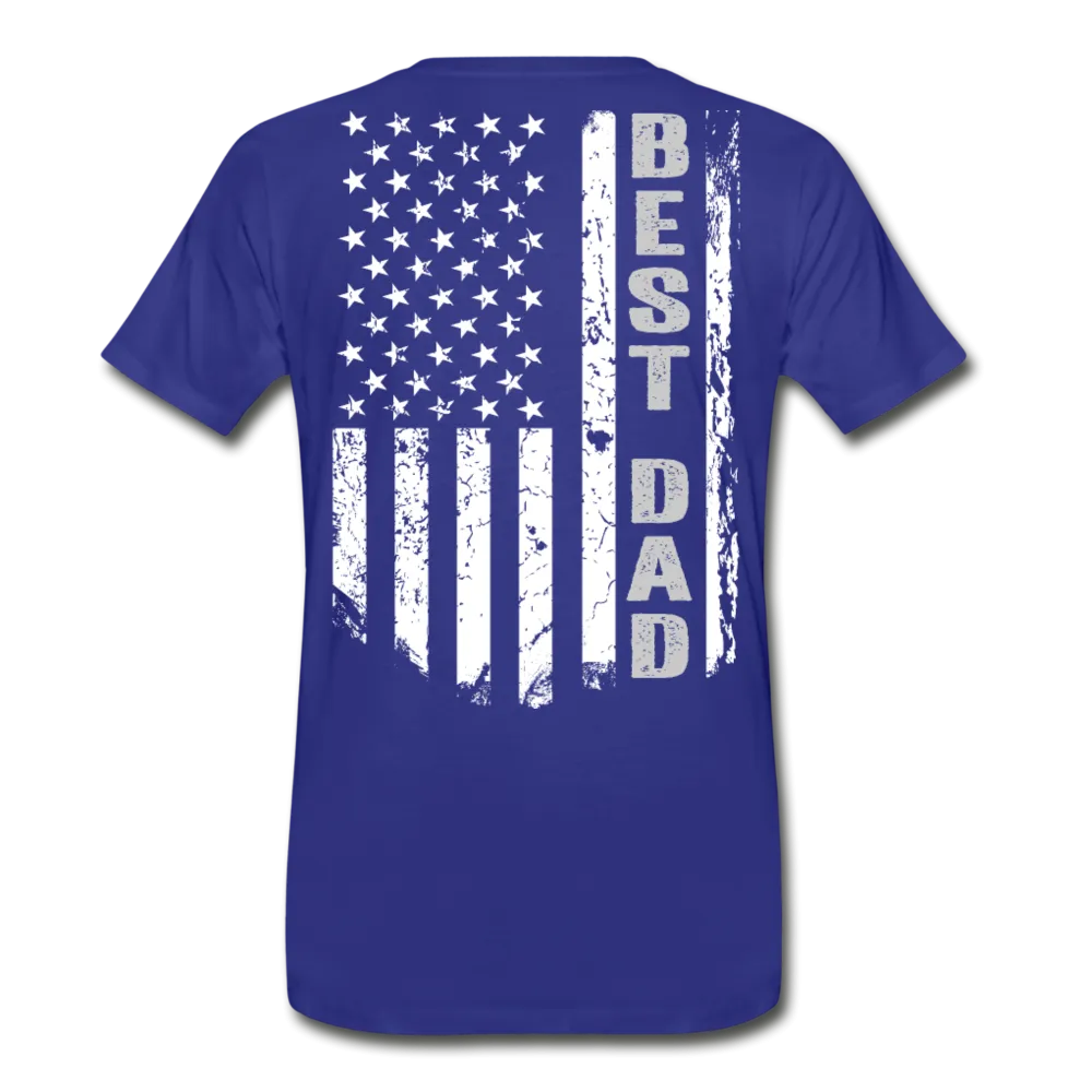 Best Dad American Flag Men's Premium T-Shirt