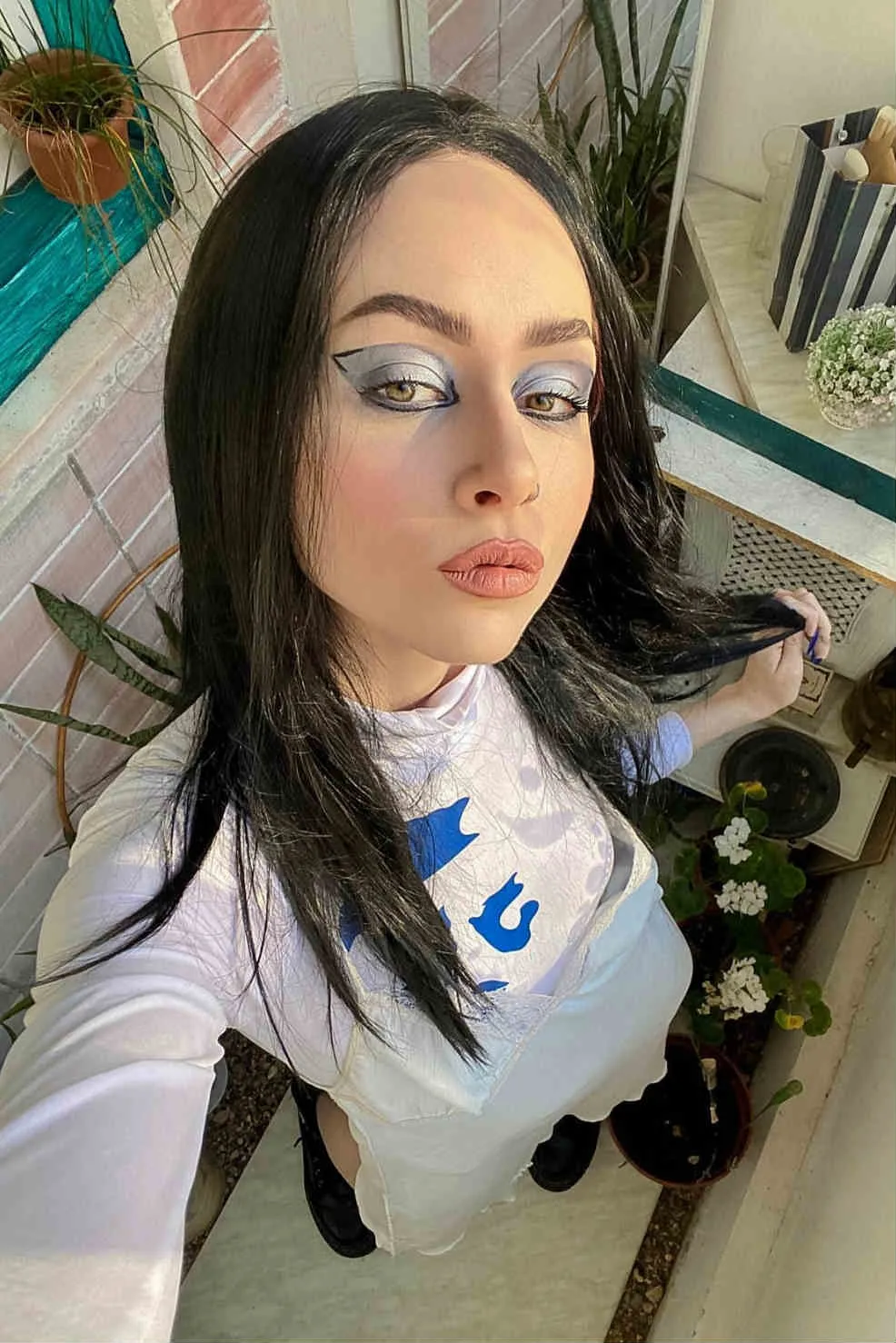 Billie Black｜Synthetic Swiss Lace Front Wig