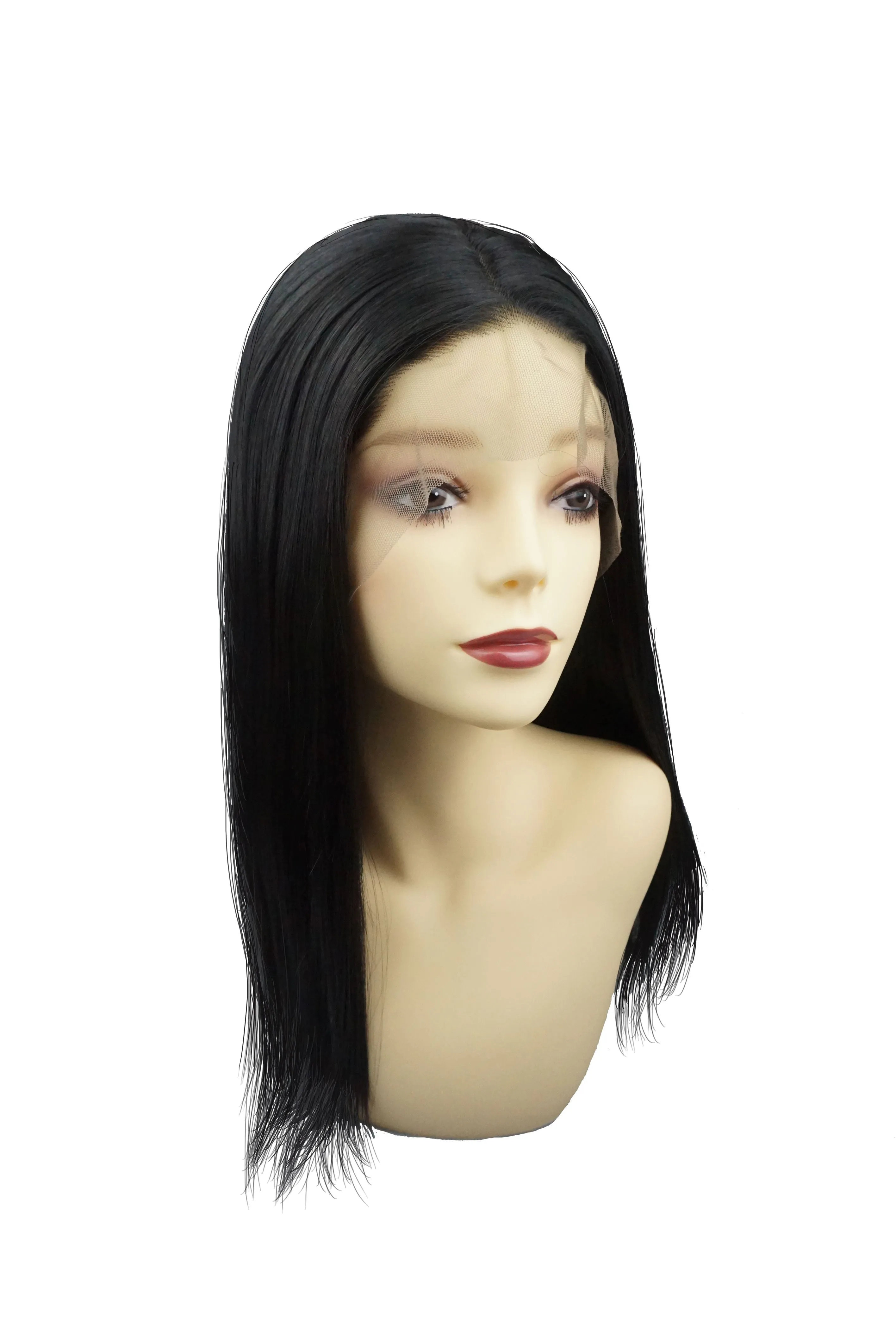 Billie Black｜Synthetic Swiss Lace Front Wig