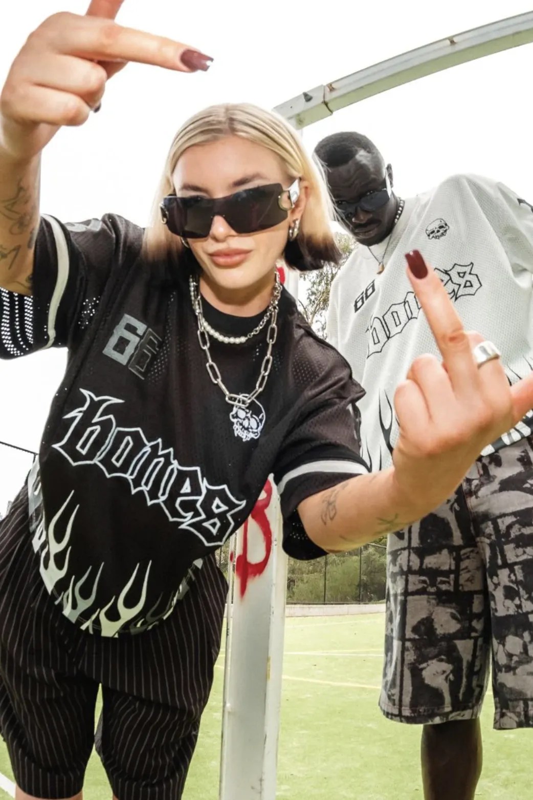 BILLY BONES CLUB FC BURNER JERSEY - MESH BLACK