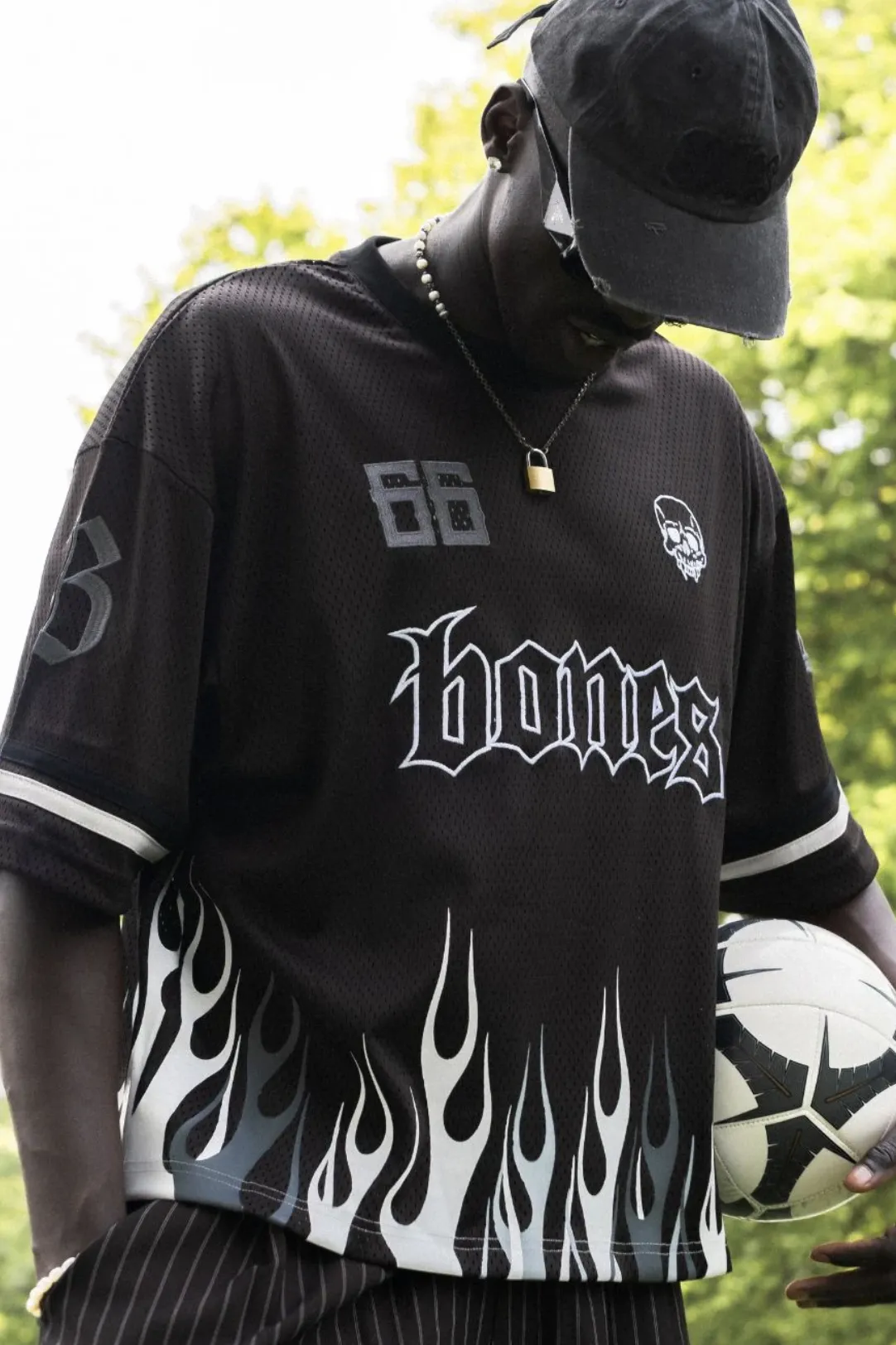 BILLY BONES CLUB FC BURNER JERSEY - MESH BLACK
