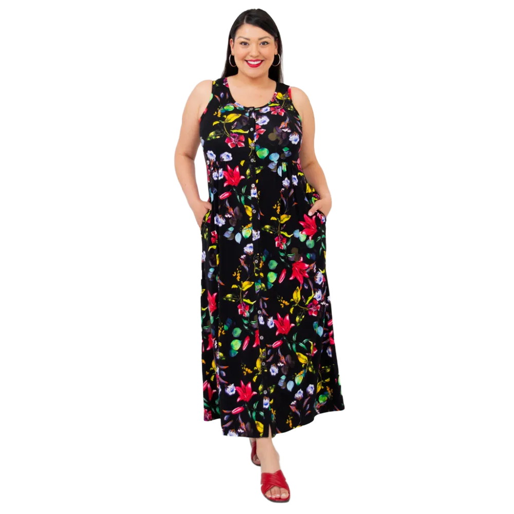 Blue Sky Liane Dress Adventure Print