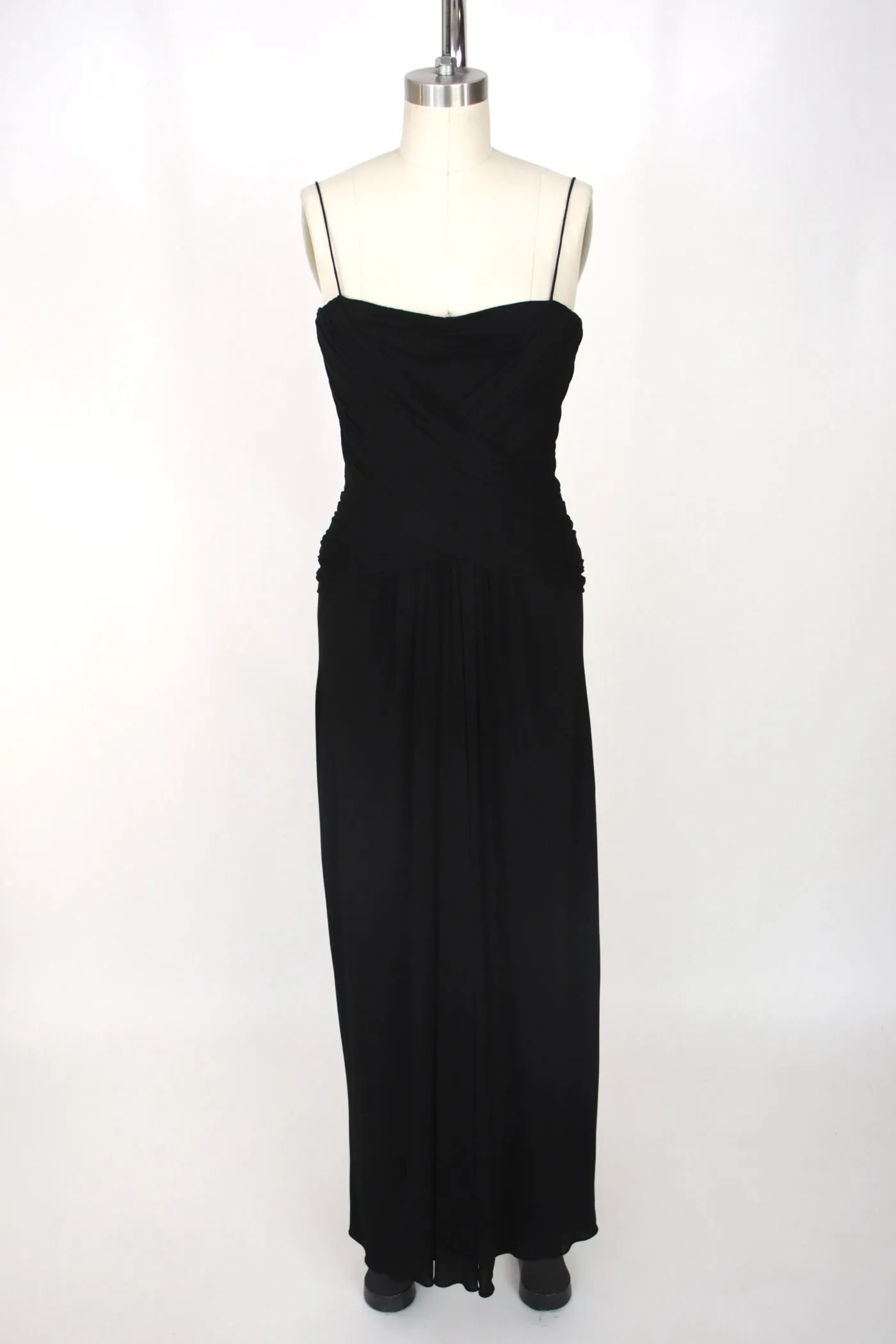 Bob Mackie Crepe & Moire Gown Set