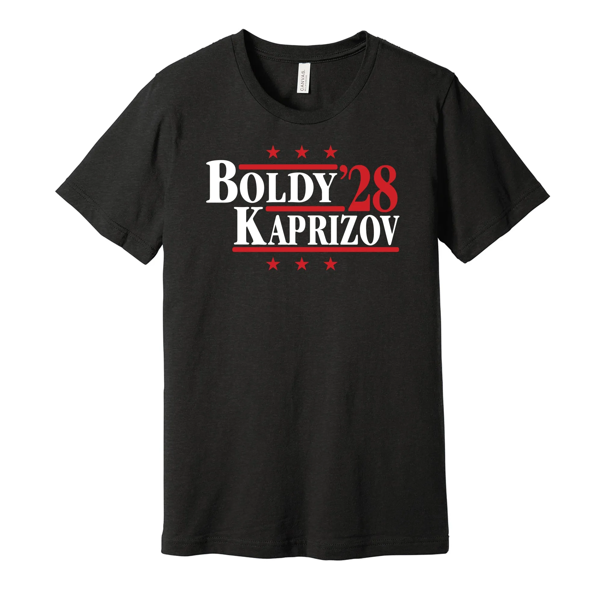 Boldy & Kaprizov '28 - Minnesota Hockey Legends Political Campaign Parody T-Shirt - Hyper Than Hype Shirts