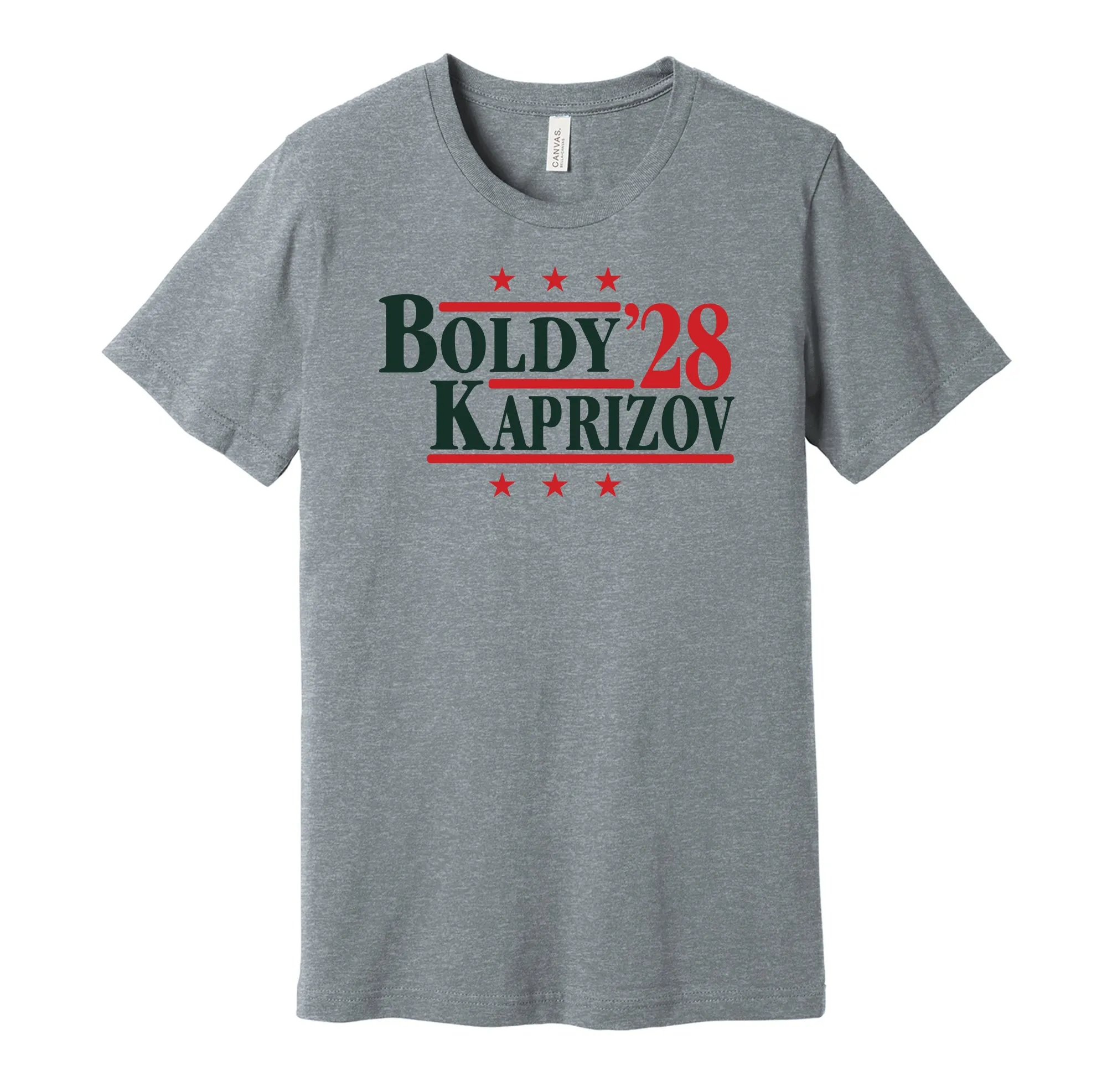 Boldy & Kaprizov '28 - Minnesota Hockey Legends Political Campaign Parody T-Shirt - Hyper Than Hype Shirts