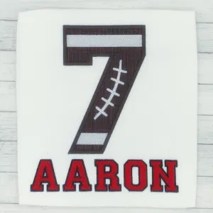 Boys Birthday Football Shirt (age 1-9)