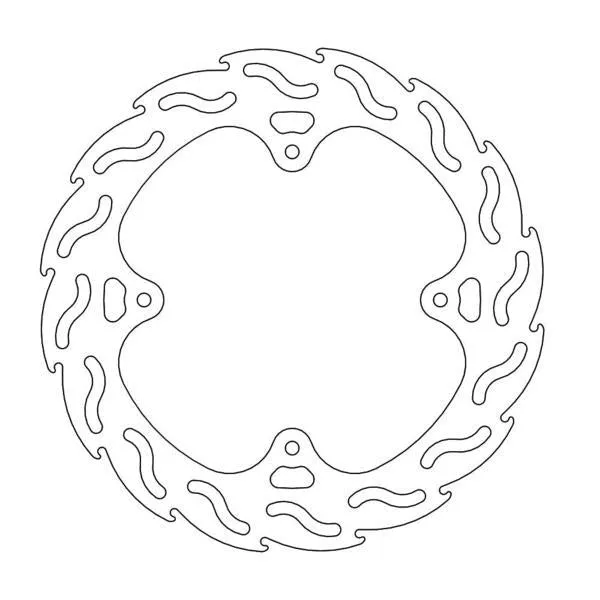 BRAKE DISC REAR MOTO MASTER FLAME HONDA CR125R CR250R 02-07 CRF250R 04-20 CRF250X 04-17 CRF450R