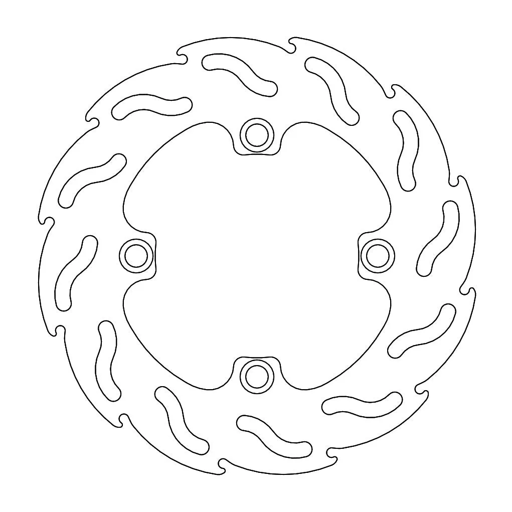 BRAKE ROTOR MOTO MASTER FLAME REAR KAWASAKI KX85 01-21 KX100 01-21