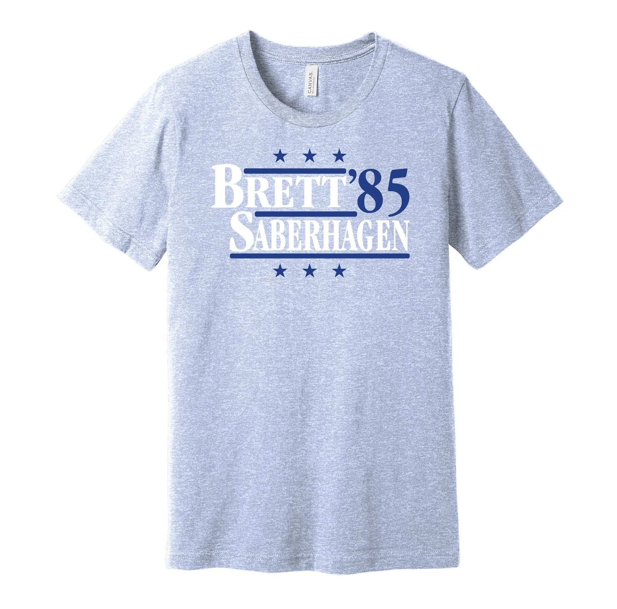 Brett & Saberhagen '85 - Kansas City Legends Political Campaign Parody T-Shirt - Hyper Than Hype Shirts